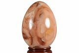 Colorful, Polished Carnelian Agate Egg - Madagascar #210047-1
